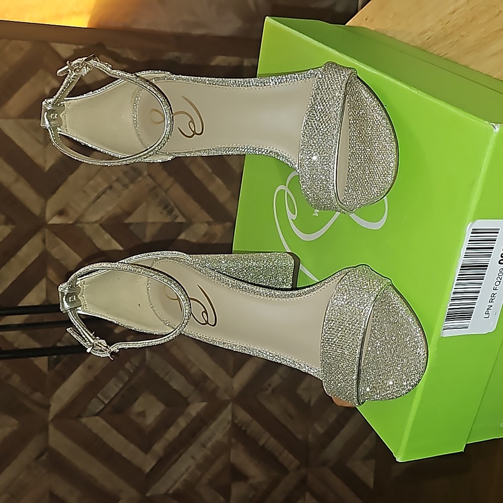 Sam Edelman Gold Yaro Ankle Strap Heel